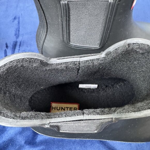 HUNTER Women's Original Chelsea Insulated Rain Boot, Black, 8 0509 - Picture 6 of 6